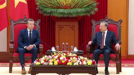 Tổng Bí thư Tô Lâm tiếp Bộ trưởng Bộ Chiến tranh Hoa Kỳ Pete Hegseth