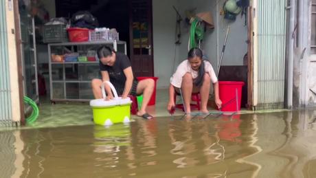 Thành phố Huế vẫn còn một số vùng trũng bị ngập lụt