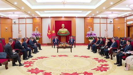 Tổng Bí thư Tô Lâm tiếp Thư ký Hội đồng An ninh Belarus