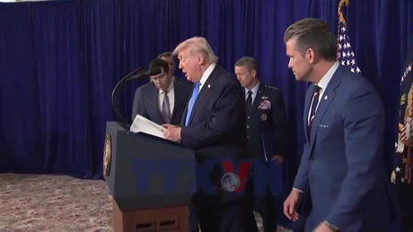 Tổng thống Mỹ họp báo về chiến dịch quân sự tại Venezuela