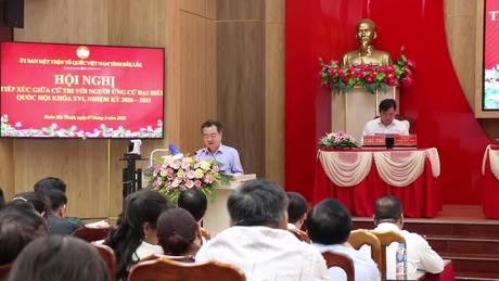 Trưởng Ban Chính sách, chiến lược Trung ương tiếp xúc cử tri