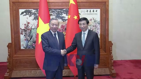 TBT, CTN Tô Lâm hội kiến Chủ tịch Chính hiệp toàn quốc TQ Vương Hộ Ninh