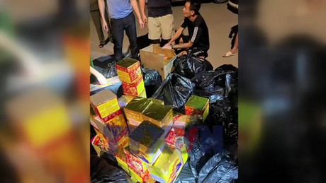Phát hiện đối tượng vận chuyển hơn 260 kg pháo hoa nổ trái phép